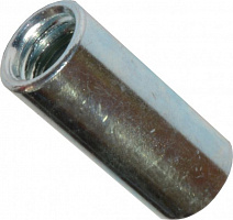 Гайка соединительная оцинкованная сталь М10 2 шт 5,8