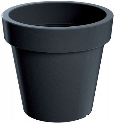 Горшок пластиковый Prosperplast Lofly круглый 3,4л антрацит (70711-433) 