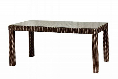 Стол Калифорния 90x160 см коричневый с бежевым 