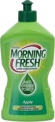 Средство для ручного мытья посуды Morning Fresh Яблоко Cуперконцентрат 0,45л
