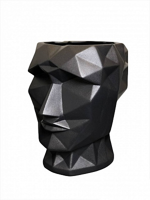 Ваза керамічна Nana ceramics Кай 28 см чорний муар