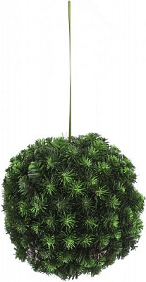 Куля новорічна з шишками 30 см