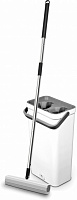 Комплект швабра и ведро с механическим отжимом для пола Fiora® HandsDry 