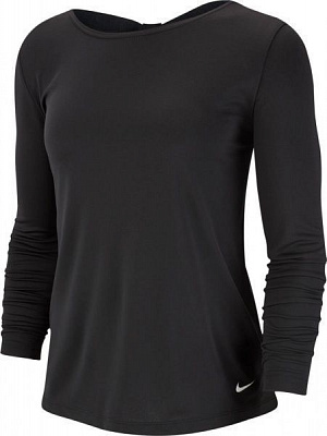 Футболка Nike W NK DRY LS TOP ELASTIKA BV4425-010 XS черный