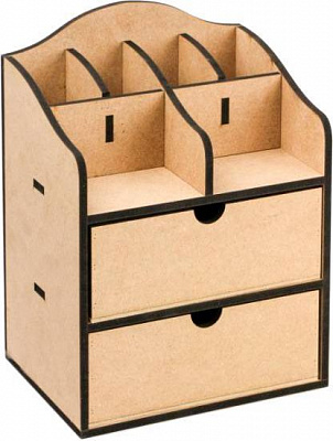 Комод-органайзер 2 шухляды МДФ 30х15х23 см Rosa Talent 