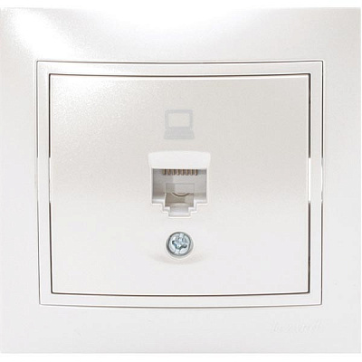 Розетка комп’ютерна Lezard Mira 701-3030-139 білий