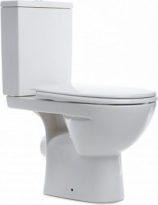 Унітаз-компакт Kolo Status горизонтальний випуск з кришкою Duroplast Soft close Click2Clean