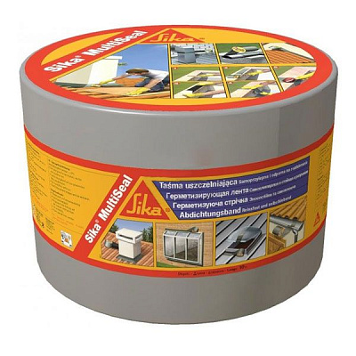 Покрівельно-ущільнююча стрічка Sika MultiSeal 100 мм x 10 м сіра