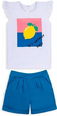 Костюм GABBI KS-20-14-2 Тутти-Фрутти р.92 белый с синим 12106 