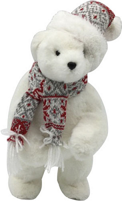 Декорація новорічна Blooming ведмідь пухнастий 31 см