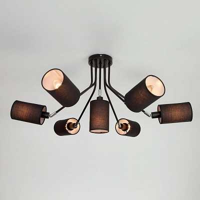 Люстра потолочная Strotskis Duetto 7x40 Вт E14 черный 70072/7 