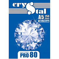 Бумага Crystal A5 80 г/м PRO белый 