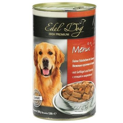 Корм Edel Dog з птицею та морквою 1,2 кг