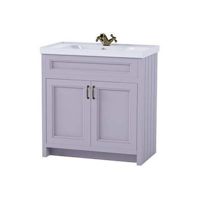 Тумба напольная Aqua Rodos Waterford с умывальником Frame 80 см мокко мат