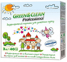 Пральний порошок для машинного прання Green&Clean для дитячих речей 3 кг