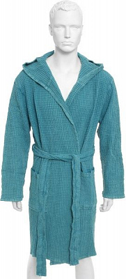 Халат мужской Home Line Stonewashed р. L морская волна 