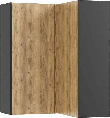 Шкаф верхний угловой МС Идея КРАФТ ВУ 80-80/105/31,6 крафт золотой Грейд