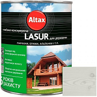 Лазур глибоко консервуюча Altax Lasur для деревини білий напівмат 0,75 л