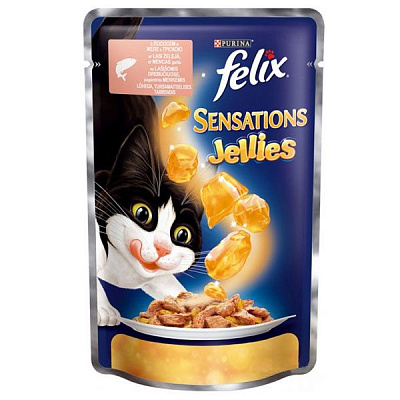 Корм Purina Felix Sensations с лососем и треской 100 г 