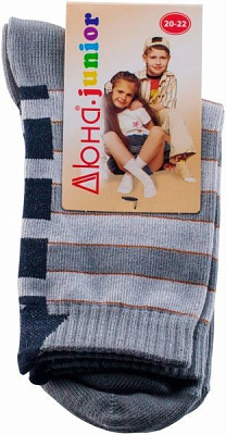 Шкарпетки дитячі Duna 5В 400 р.20–22 сірий