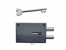 Дверной замок входной Тандем ЗН-4 темно-серый