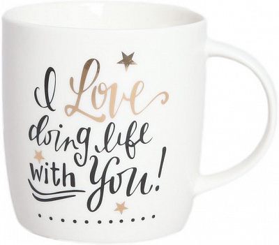 Чашка Love Lofe with You 360 мл Happy Go