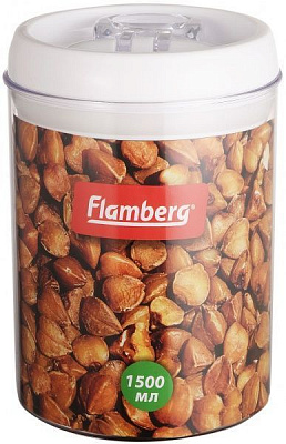 Банка для сипучих Intra Round XL 1700 мл Flamberg