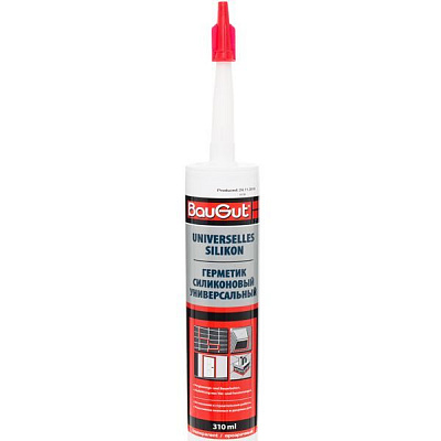 Герметик силиконовый BauGut универсальный прозрачный 310 мл