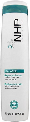 Шампунь NHP Balance з ефірними оліями та зеленою глиною 250 мл