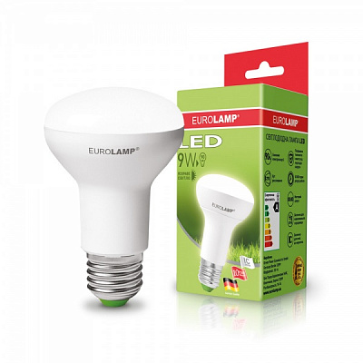 Лампа светодиодная Eurolamp 9 Вт R63 матовая E27 220 В 4000 К 