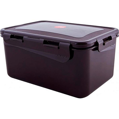 Контейнер пластиковий Алеана 169033 «Вінтаж» 2,5 л темно-коричневий 110x165x230 мм