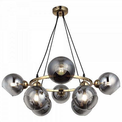 Люстра подвесная Vio Concept by LUCEA Ranko 8x40 Вт Е27 золотой 1500-75-08 