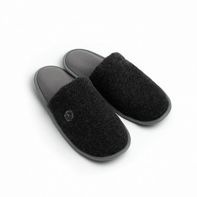 Тапки домашние Twins Lama с вышивкой 15898 р.42/43 серый с черным