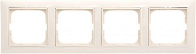 Рамка четырехместная ABB Basic 55 универсальная кремовый 2514-92-507