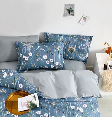 Комплект постільної білизни 1.5 JYBY116 синій Word of Dream