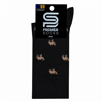 Носки мужские Premier Socks с верблюдами р.29 черный