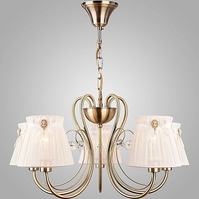 Люстра підвісна Strotskis Belle 5x40 Вт E14 антична бронза 60039/5