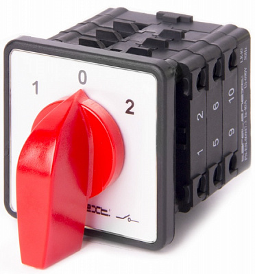 Перемикач пакетний E.NEXT LK40/3.323-SP/45 щитовий на DIN-рейку 3p 1-0-2 40А 8637-200