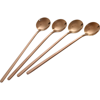 Набор чайных ложек Fiora Salerno Rose Gold 17,2х3 см нержавеющая сталь 4 шт.