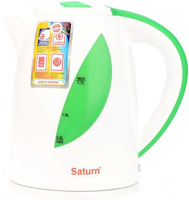 Электрочайник Saturn ST-EK8435 White/LGreen 