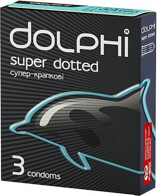 Презервативы Dolphi super dotted 3 шт.