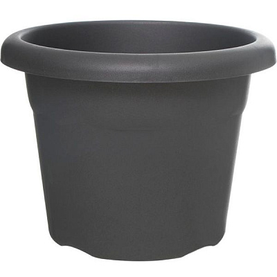 Горшок пластиковый Plastiken Terra Maceta Redonda круглый 30,6л антрацит 