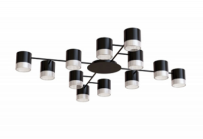 Люстра потолочная Hopfen STARK CL-12-CRISTAL 12xGX53 BK 12xGX53 черный 
