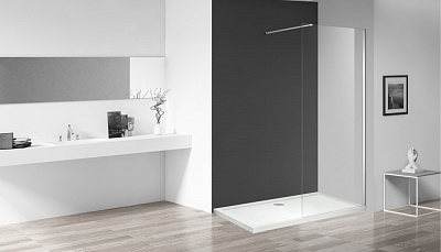 Стенка душевая Mixxen BRUGGE 1200x1950 прозрачное стекло MXOB0635CR