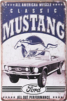 Табличка сувенірна Mustang 20х30 см