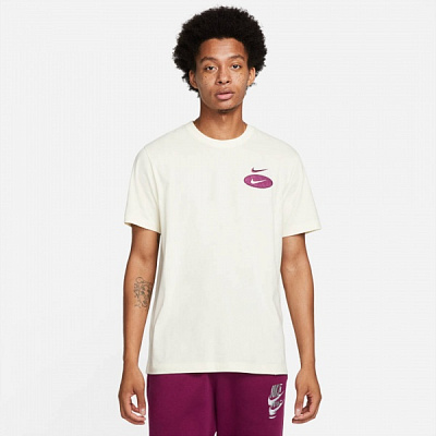 Футболка Nike M NSW ESS+ CORE 1 TEE DM6341-113 р.S бежевий