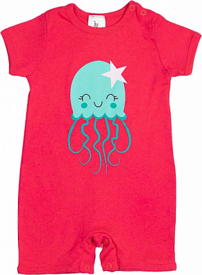 Песочник для девочки Luna Kids Медуза р.74 коралловый 