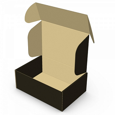 Картонная коробка (Е) черная 265,5x189x100 мм