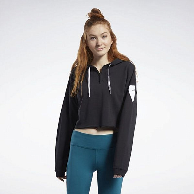 Джемпер Reebok WOR MYT 1/4 Zip Hoo FK6773 р. XS чорний
