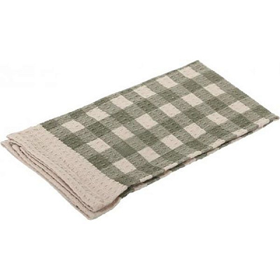 Рушник вафельний Green check 38x64 см UP! (Underprice) зелений